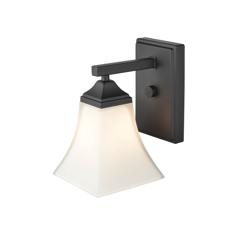 Millennium 4501-MB One Light Wall Sconce, Matte Black