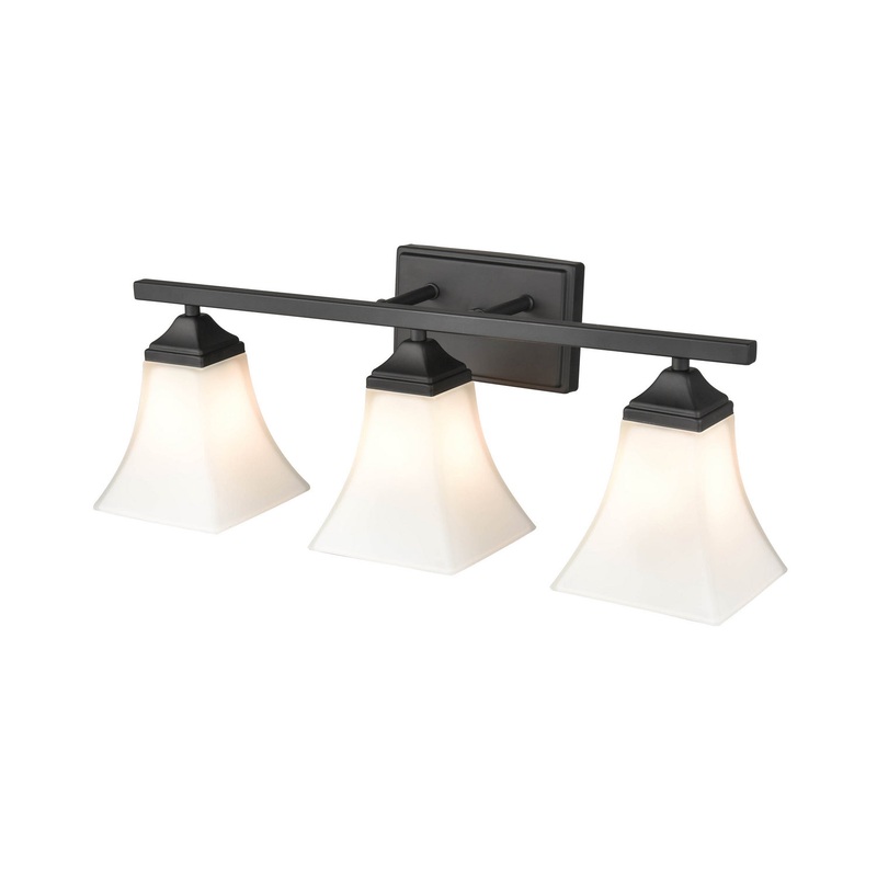 Millennium 4503-MB Three Light Vanity, Matte Black