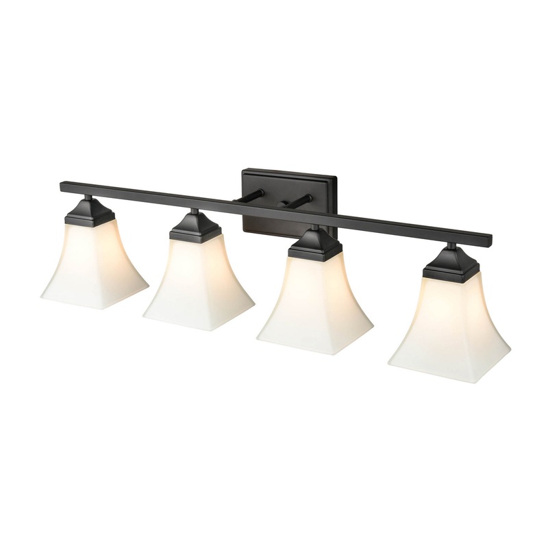 Millennium 4504-MB Four Light Vanity, Matte Black