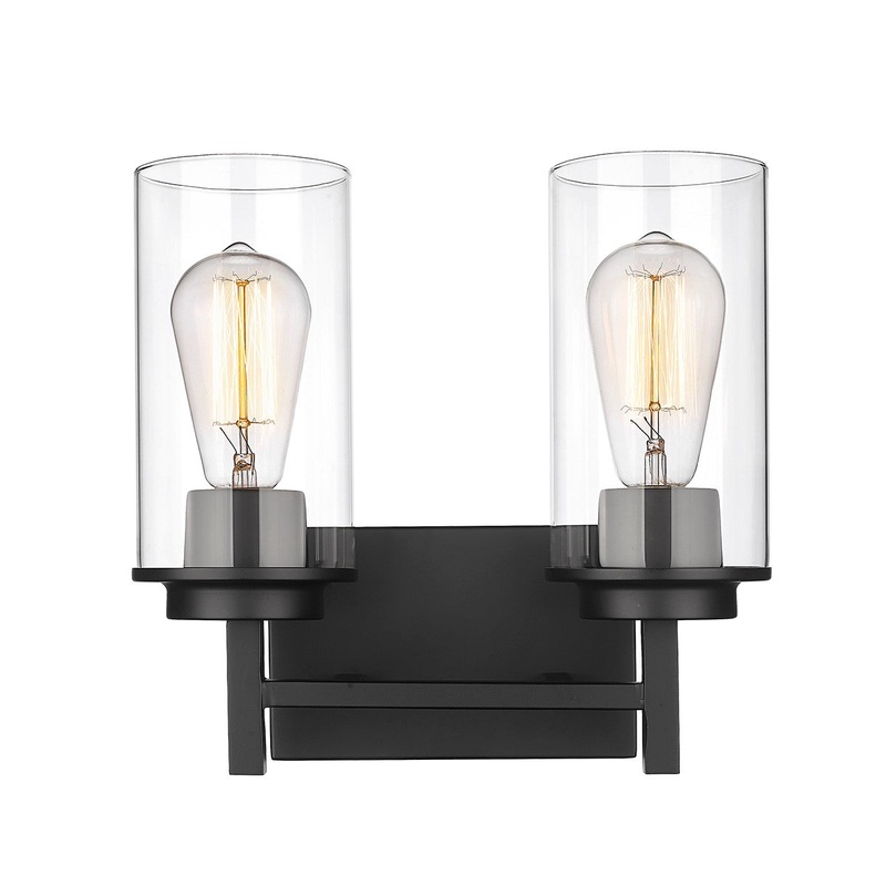 Millennium 494002-MB Janna Two Light Vanity, Matte Black