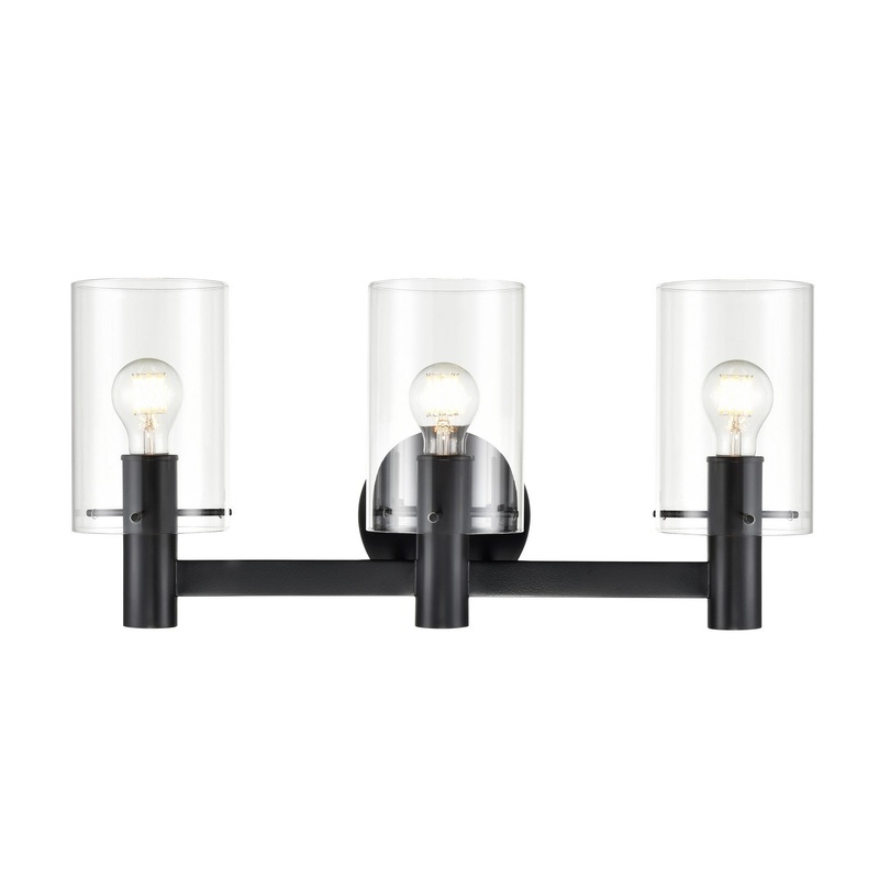 Millennium 55103-MB Apolla Three Light Vanity, Matte Black