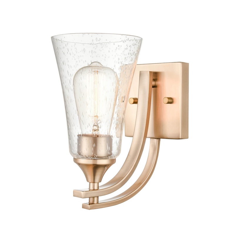Millennium 1491-MG Natalie One Light Wall Sconce, Modern Gold