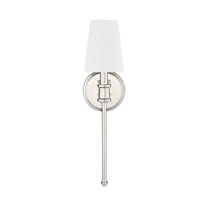 Millennium 16101-PN One Light Wall Sconce, Polished Nickel
