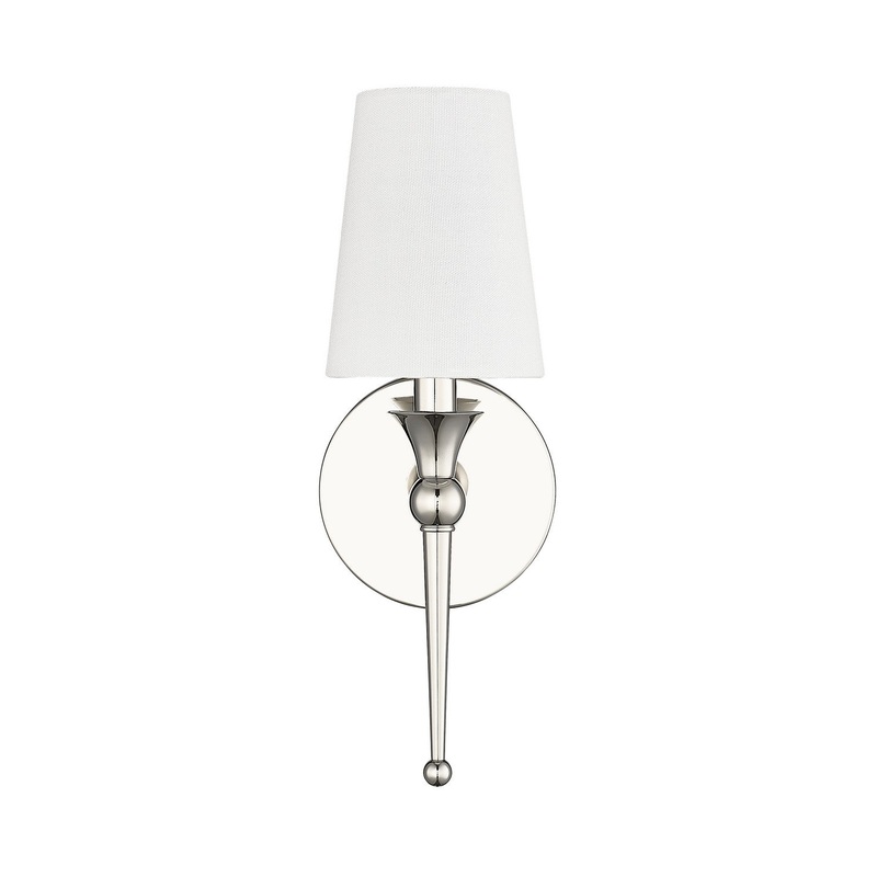 Millennium 17101-PN One Light Wall Sconce, Polished Nickel