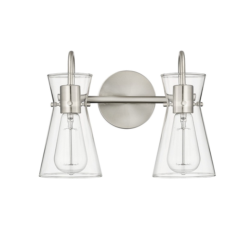 Millennium 21002-BN Camellia Two Light Vanity, Brushed Nickel