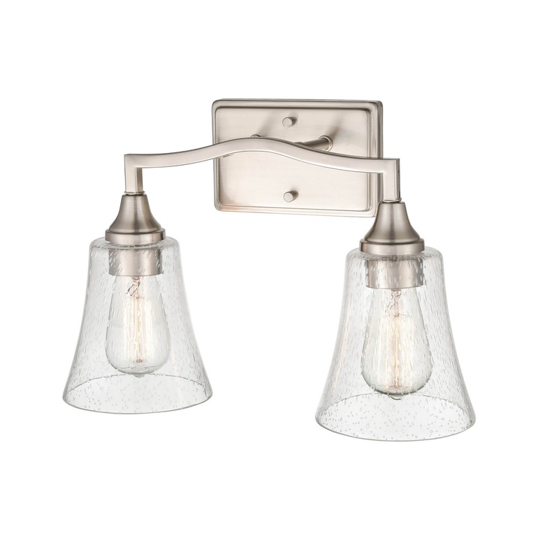 Millennium 2102-BN Caily Two Light Vanity, Brushed Nickel