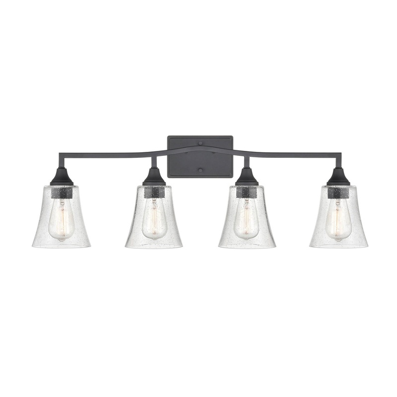 Millennium 2104-MB Caily Four Light Vanity, Matte Black
