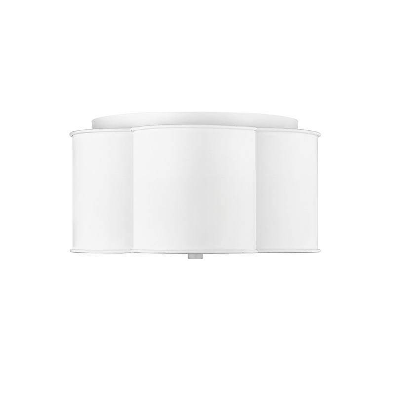 Millennium 21203-MW Three Light Flushmount, Matte White