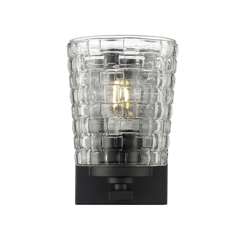 Millennium 22101-MB Saben One Light Wall Sconce, Matte Black
