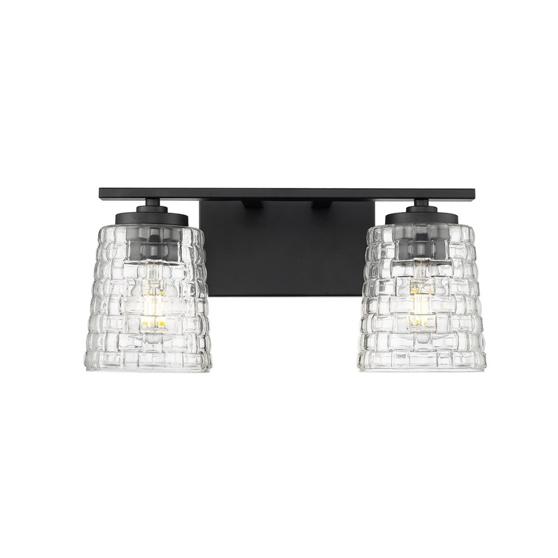 Millennium 22102-MB Saben Two Light Vanity, Matte Black