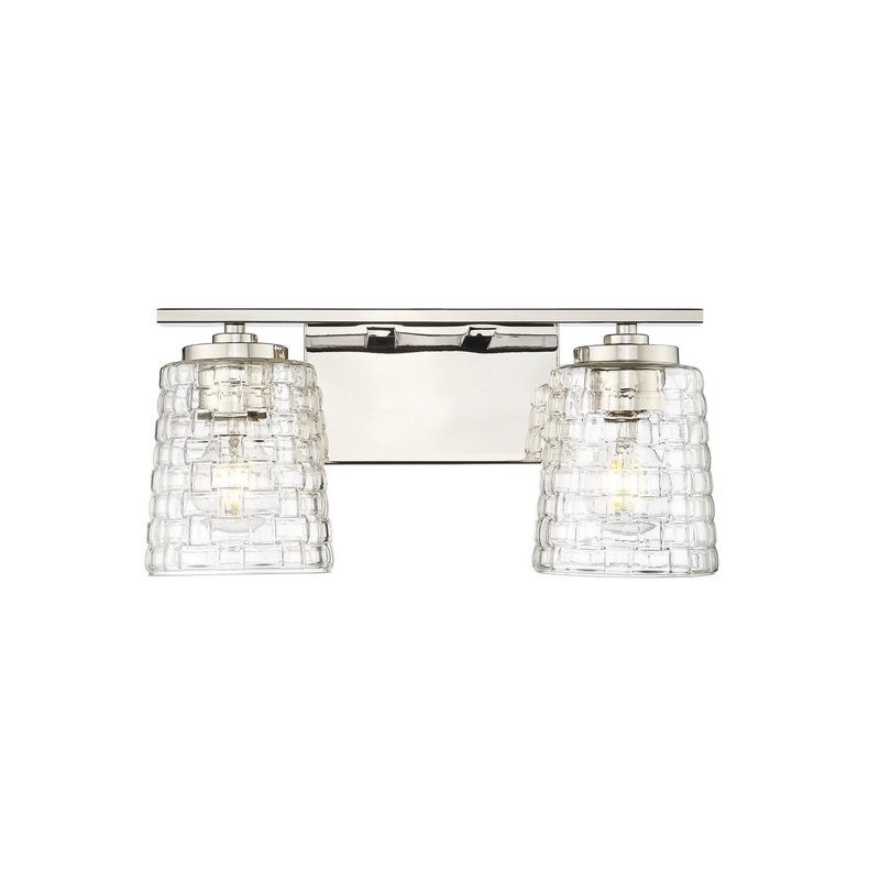 Millennium 22102-PN Saben Two Light Vanity, Polished Nickel