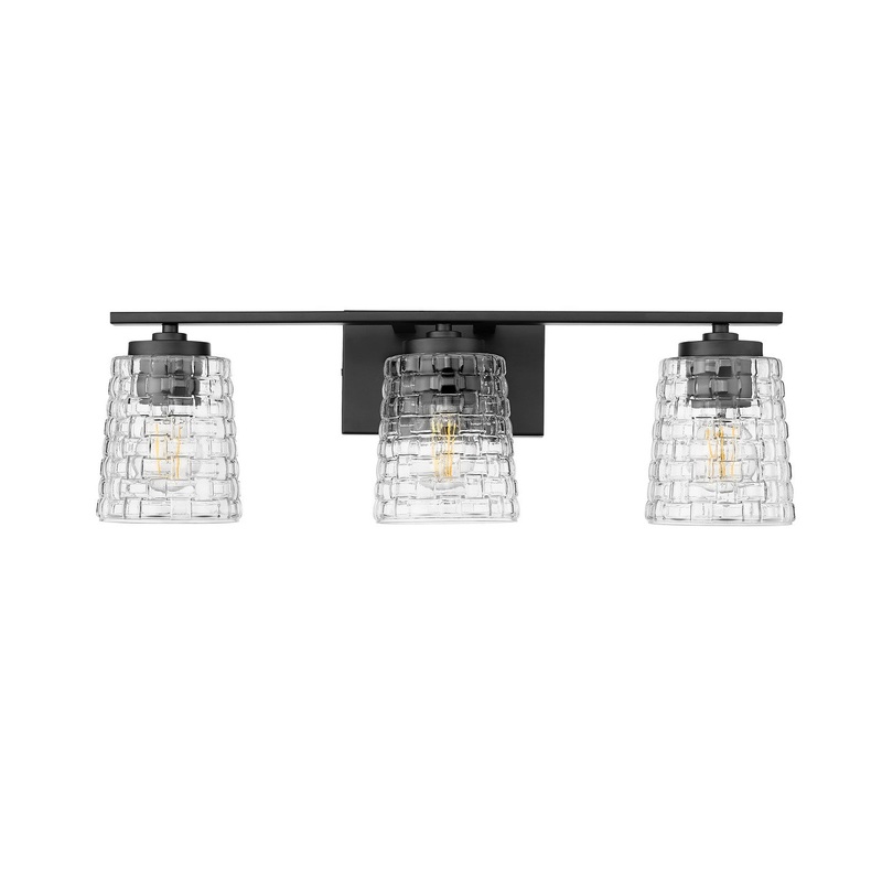 Millennium 22103-MB Saben Three Light Vanity, Matte Black