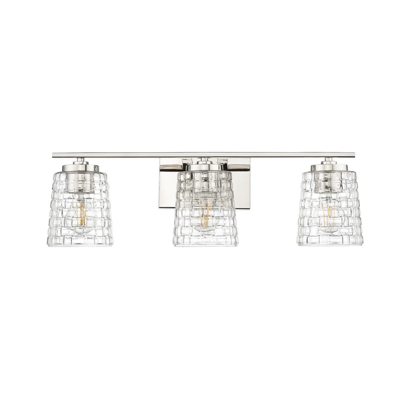 Millennium 22103-PN Saben Three Light Vanity, Polished Nickel