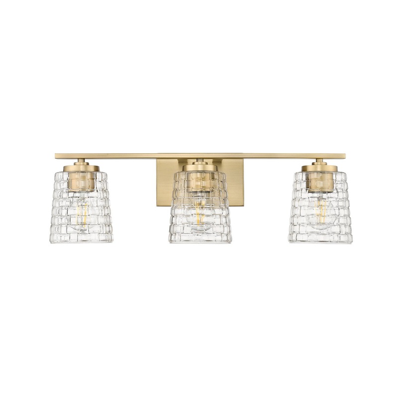 Millennium 22103-VB Saben Three Light Vanity, Vintage Brass