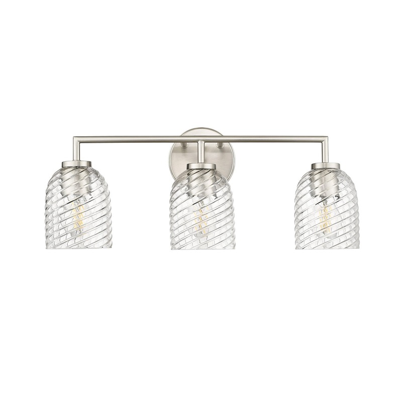 Millennium 22203-BN Catania Three Light Vanity, Brushed Nickel