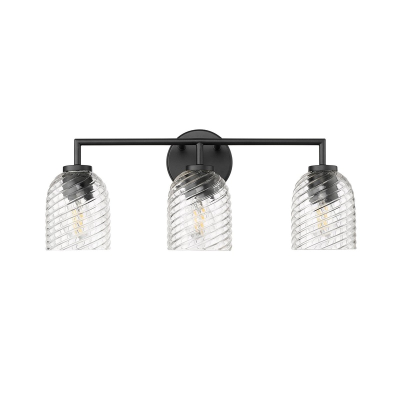 Millennium 22203-MB Catania Three Light Vanity, Matte Black