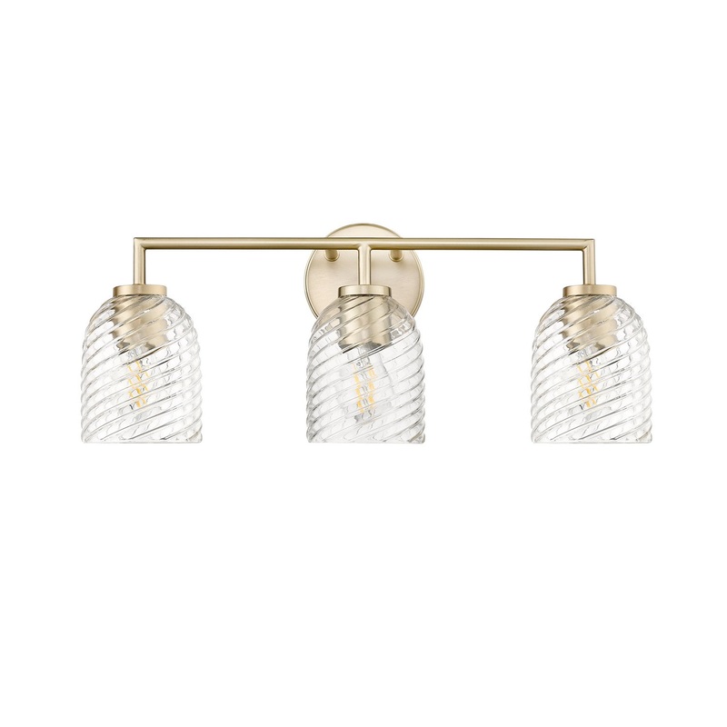Millennium 22203-MG Catania Three Light Vanity, Modern Gold