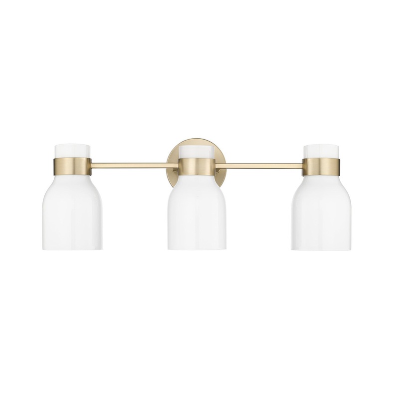 Millennium 23003-MG Norah Three Light Vanity, Modern Gold