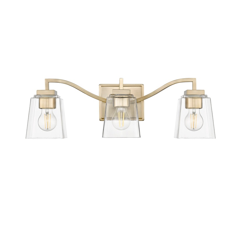 Millennium 24003-MG Avenna Three Light Vanity, Modern Gold