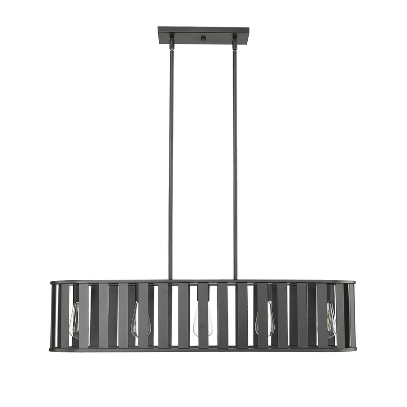 Millennium 27105-MB Stella Five Light Chandelier, Matte Black