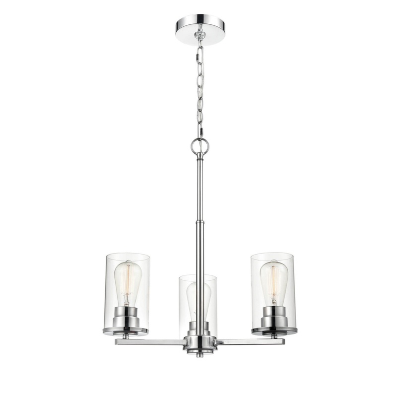 Millennium 2713-CH Verlana Three Light Chandelier, Chrome