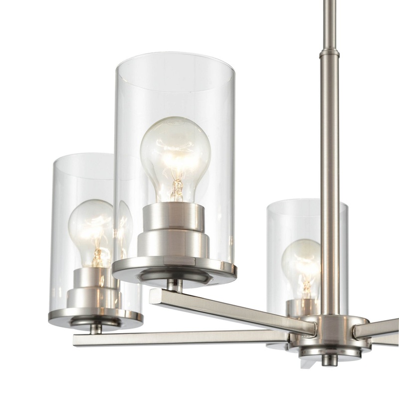 Millennium 2715-BN Verlana Five Light Chandelier, Brushed Nickel