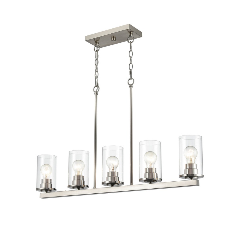 Millennium 2725-BN Verlana Five Light Chandelier, Brushed Nickel