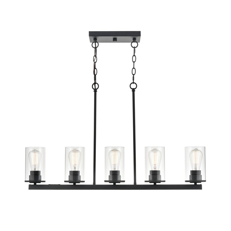 Millennium 2725-MB Verlana Five Light Pendant, Matte Black