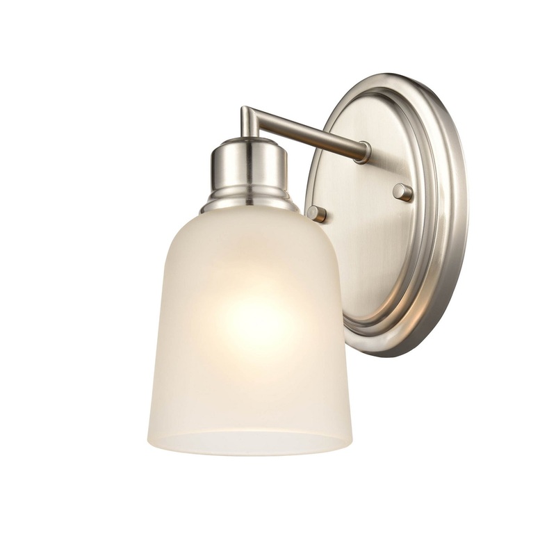 Millennium 2801-BN Amberle One Light Wall Sconce, Brushed Nickel