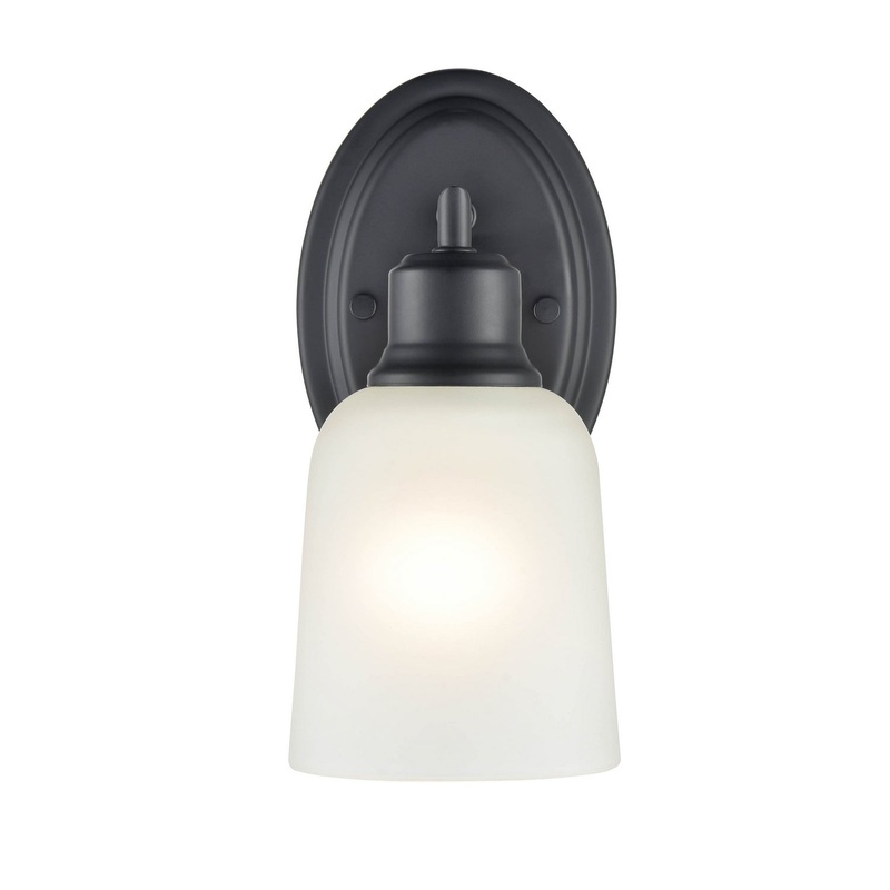 Millennium 2801-MB Amberle One Light Wall Sconce, Matte Black