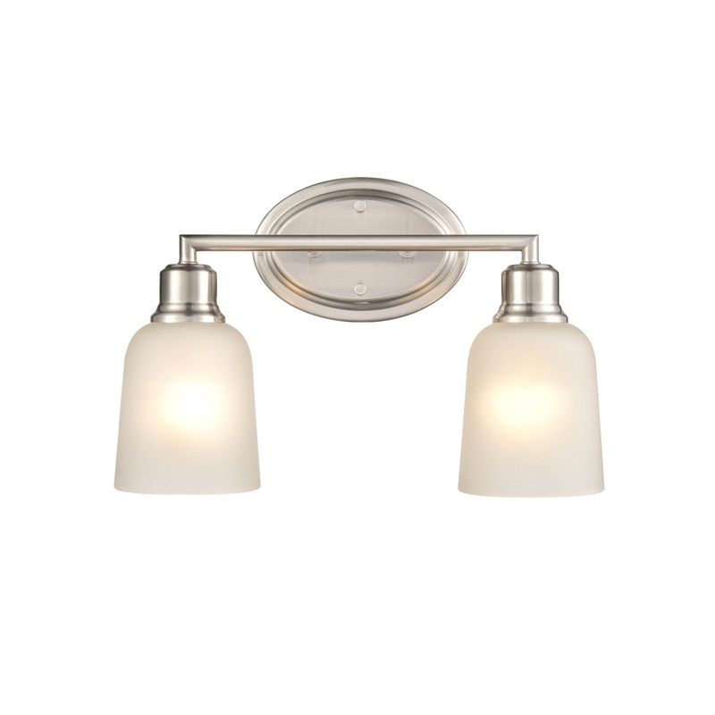 Millennium 2802-BN Amberle Two Light Vanity, Brushed Nickel