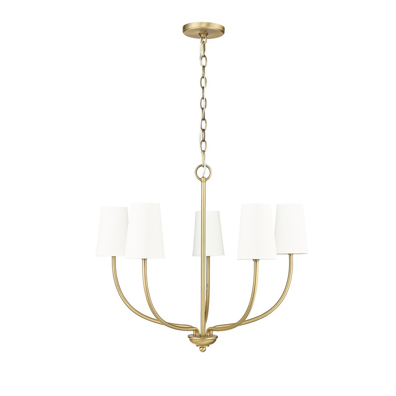 Millennium 29905-VB Kandor Five Light Chandelier, Vintage Brass