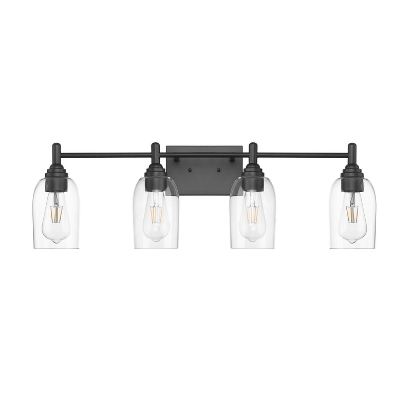 Millennium 4994-MB Arlett Four Light Vanity, Matte Black