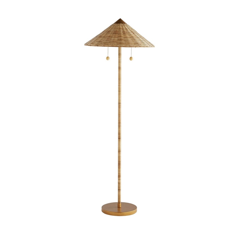 Arteriors DC79001 Terrace Two Light Floor Lamp Natural