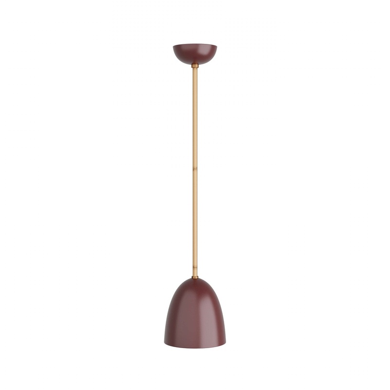 Arteriors DFC01 Wade One Light Flush Mount Oxblood