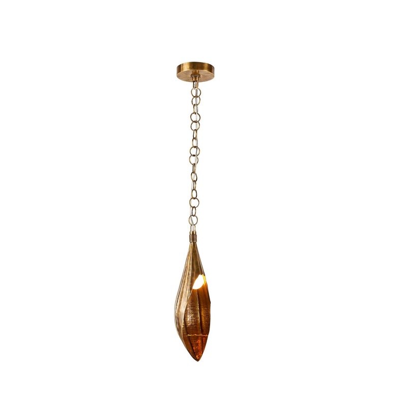 Arteriors DPI09 Clayton One Light Pendant Vintage Brass