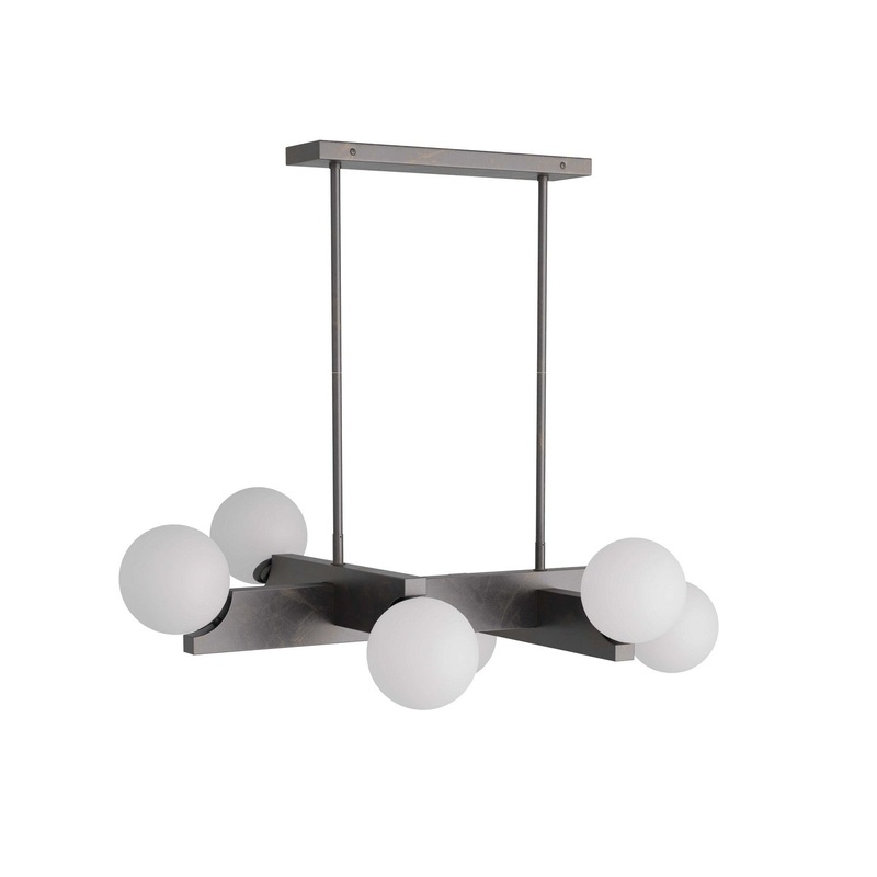 Arteriors DRC02 Tallow Six Light Chandelier English Bronze