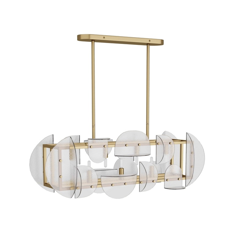 Arteriors DRI01 Tilley Seven Light Chandelier Antique Brass