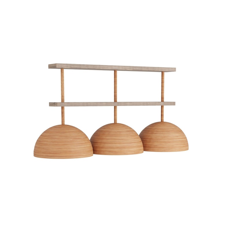 Arteriors DRS01 Vega Three Light Chandelier Honey
