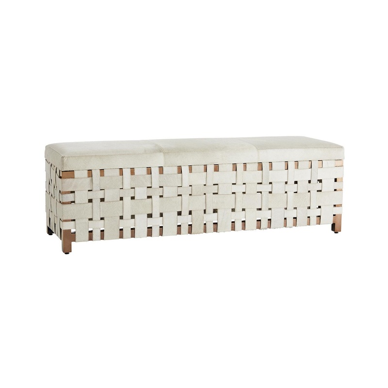 Arteriors DS2024 Elis Bench Rose Gold