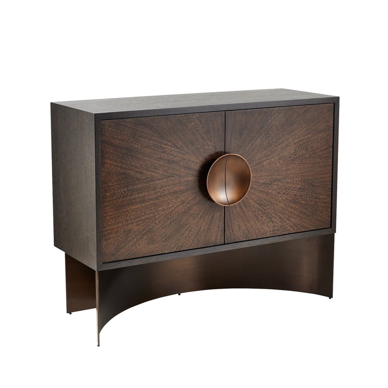 Arteriors FNS14 John Cabinet Brindle/Sable/Antique Brass
