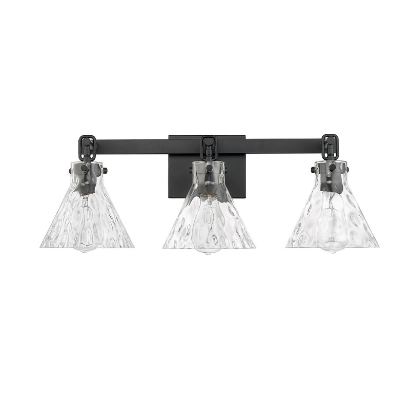 Millennium 20003-MB Barlon Three Light Vanity, Matte Black