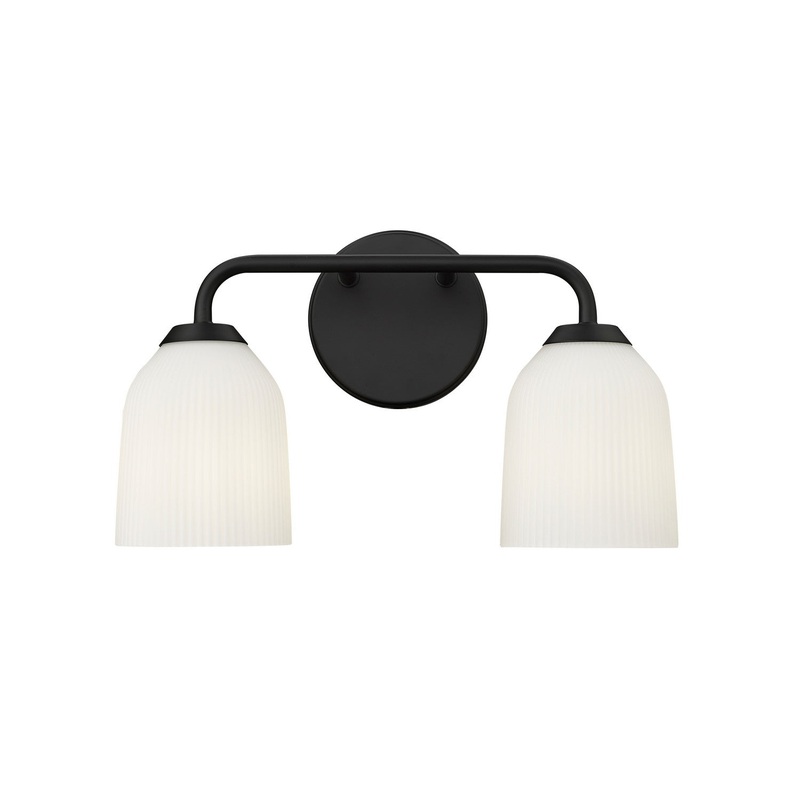 Millennium 22302-MB Norah Two Light Vanity, Matte Black