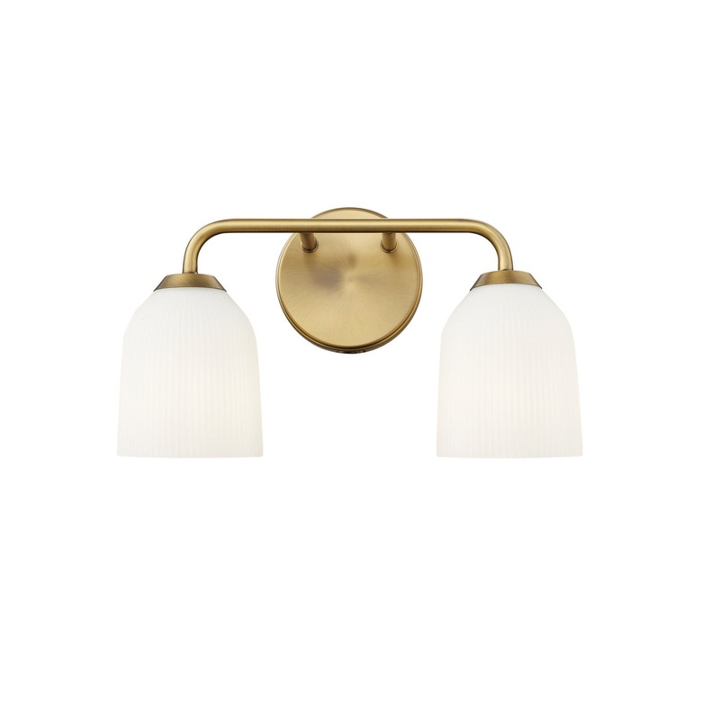 Millennium 22302-VB Norah Two Light Vanity, Vintage Brass