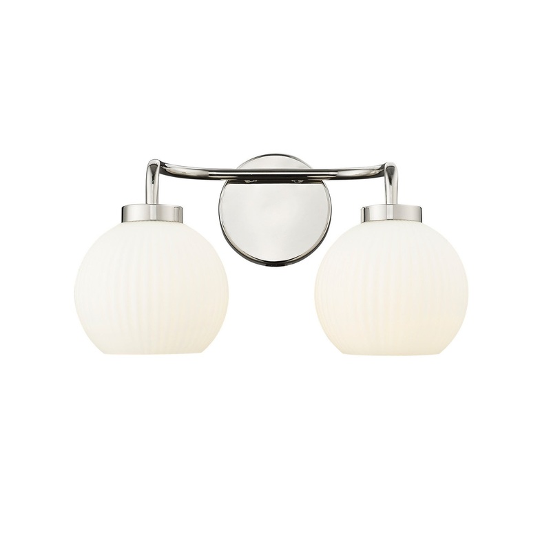 Millennium 22402-PN Oprah Two Light Vanity, Polished Nickel