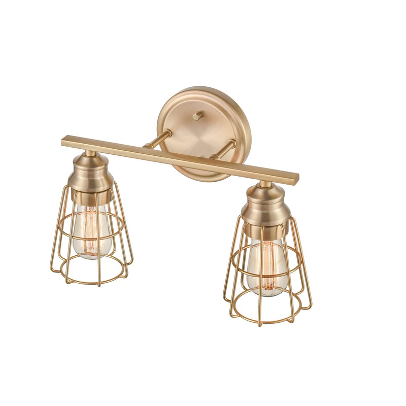 Millennium 3382-MG Two Light Vanity, Modern Gold