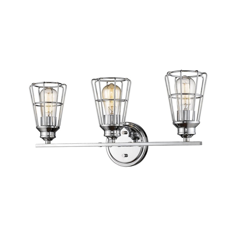 Millennium 3383-CH Three Light Vanity, Chrome