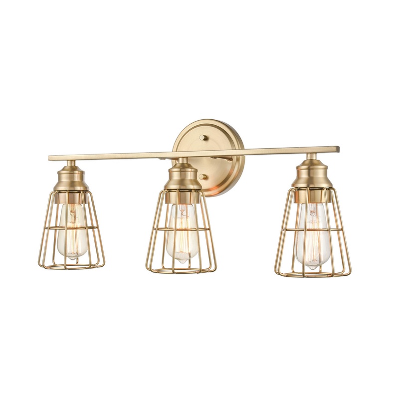 Millennium 3383-MG Three Light Vanity, Modern Gold