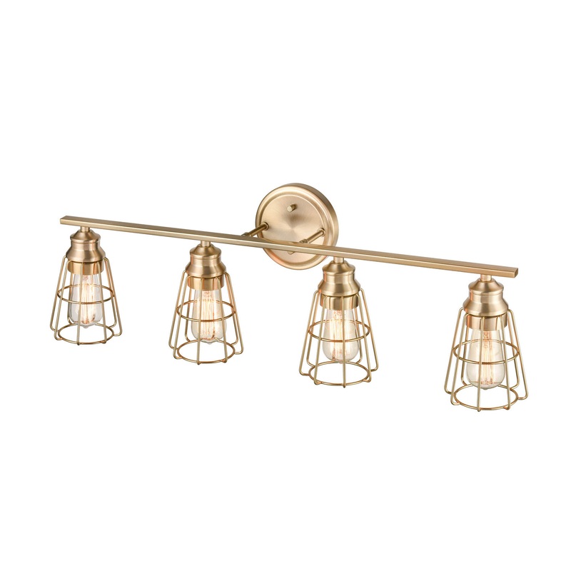 Millennium 3384-MG Four Light Vanity, Modern Gold