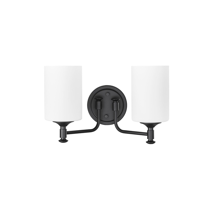 Millennium 91032-MB Ailey Two Light Vanity, Matte Black